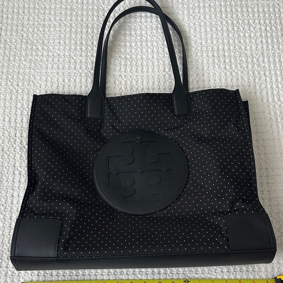 Tory Burch Handbags - Tory Burch Black Polka Dot Tote